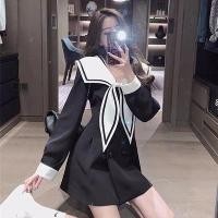 ราคา ZuZu ชุดกะลาสี ชุดนักเรียนสไตล์ญี่ปุ่น กระโปรงสั้นเอวลด เดรสคอปกทรงโอเวอร์ไซส์น่ารักแบบหูกระต่าย (15605443125)