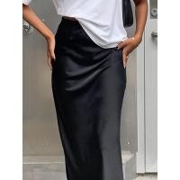 ราคา ใส่โค้ด WKJTRL ลดอีก 65 SATIN MAXI SKIRT กระโปรงผ้าซาตินยาว (19793989737)