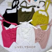 ราคา เสื้อเกาอกผูกคอ ผูกคอ เเต่งโบว์ B2 (21185204383)