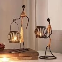 ราคา 2024missho handmade เหล็กศิลปินเชิงเทียนเครื่องประดับตกแต่งยุโรปหรูหราโต๊ะรับประทานอาหารบรรยากาศไฟเทียนบ้านโลหะเครื่องประดับจัดแต่งทรงผมผลิตภัณฑ์ (27506625061)