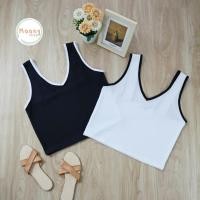 ราคา Moonyshop เสื้อกล้ามครอปคอวี ผ้าร่องเนื้อนิ่ม เสื้อสาวอวบ ฟรีไซส์ อก36 42 นิ้ว 547 (29601391347)