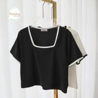 ราคา Moonyshop เสื้อครอปคอเหลี่ยม เสื้อสาวอวบ ฟรีไซส์ อก35 42 นิ้ว ผ้าร่องผ้าพื้น พร้อมส่ง 548 (26151397649)