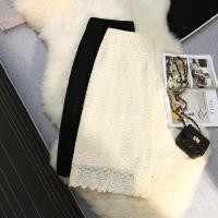 ราคา กระโปรงสั้นลายลูกไม้บาง ซับใน สีเรียบทรงA เอวสูงดูเพรียว กระโปรงยาวกลางแบบห่อและกระโปรงดินสอ (29157072497)