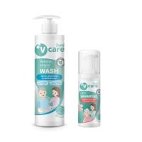 ราคา วีแคร์ เซ็ต สบู่เหลว และ ดรายแชมพู แชมพูโฟม แบบไม่ต้องล้างออก (21583374083)