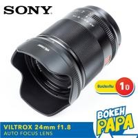 ราคา VILTROX 24mm F1 8 Sony Full frame เลนส์ ออโต้โฟกัส AF เลนส์ Wide VILTROX AUTO FOCUS Lens 24 MM F 1 8 FE E NEX (8243767114)