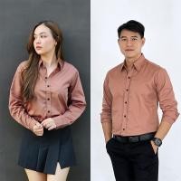 ราคา takayay brand เสื้อเชิ้ต สีชมพูกะปิ 36 54 นิ้ว ผ้าคอตตอนทวิล เสื้อเชิ้ตสีพาสเทล (8375188014)