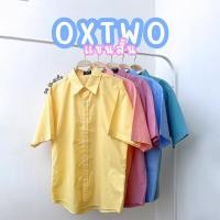 ราคา takayay brand เสื้อเชิ้ตแขนสั้น สีพาสเทล 42 54 นิ้ว เสื้อเชิ้ตพาสเทล ผ้าคอตตอนOX2 (24919997440)