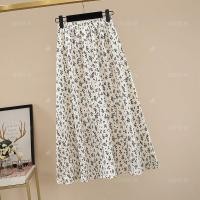 ราคา Plus size เสื้อผ้าสาวอวบ กระโปรงสาวอวบอ้วน ไซส์ใหญ่ ผู้หญิง กระโปรงผ้าชีฟอง ยาว เอวยางยืด ลายดอก ฤดูร้อน สไตล์เกาหลีแฟช (25781182247)