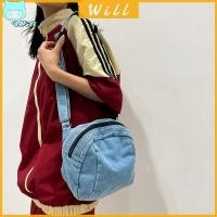 ราคา ผู้หญิง Denim Crossbody Harajuku Messenger Zipper เปลือกเกาหลี สีฟ้า กระเป๋า (28556720660)