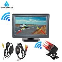 ราคา Smartour มอนิเตอร์จอดรถยนต์ HD ไร้สาย 4 3 นิ้ว พร้อมกล้องมองหลัง กันน้ํา มองเห็นกลางคืน (20580197825)
