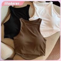 ราคา ผู้หญิงเรียบง่ายเสื้อกั๊ก 2 In 1 Bra Topตาข่ายBreathableกระชับฟิตเนสBraแขนกุดกีฬาTank Top HO (29756029493)