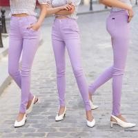 ราคา AB Skinny สีม่วงพาสเทล กางเกงสกินนี่ยีนส์ ของแท้ จากเพจดัง 300 000 Like กางเกง AB สกินนี่ยีนส์ ผู้หญิง (2243318736)