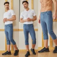 ราคา AB Skinny For Men สีฟ้าฟอก กางเกง 7 ส่วน ของแท้ จากเพจดัง 80 000 Like กางเกง AB สกินนี่ยีนส์ ผู้ชาย (29403247808)