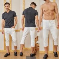 ราคา AB Skinny For Men สีขาว กางเกง 7 ส่วน ของแท้ จากเพจดัง 80 000 Like กางเกง AB สกินนี่ยีนส์ ผู้ชาย (27603243957)