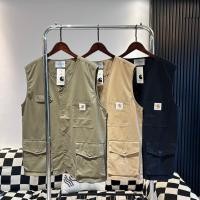 ราคา Carhartt Multi Pocket Functional Workwear เทำงานสองสีเสื้อกั๊กตกปลาลำลอง ดำ เขียว สีกากี (25381643296)