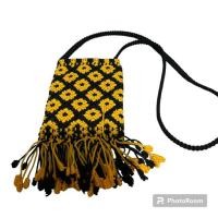 ราคา กระเป๋าสะพายข้างเชือกถัก Macrame Size S งาน Hand Make (23744686724)