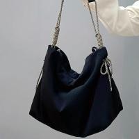 ราคา 2024 สไตล์ใหม่ Preppy สไตล์ Oxford ผ้าขนาดใหญ่ความจุ Casual Knot ปรับสไตล์ญี่ปุ่น Tote กระเป๋าไหล่กระเป๋า Messenger (28756541660)