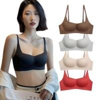 ราคา 90 บราไร้โครงคอเหลี่ยม เสื้อชั้นในสีนู้ด ซัพพอร์ตแบบนุ่ม บราไร้โครง สายเดี่ยว (24633691359)