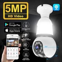 ราคา กล้องวงจรปิด V380 pro โคมไฟ กล้องวงจรปิดไร้สาย 360 wifi PTZ HD 5MP ภาพคมชัด กล้องวงจรปิดดูผ่านมือถือ (26807684791)