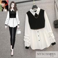 ราคา พร้อมส่ง เสื้อเบลาส์แขนยาว เอวเข้ารูป สไตล์เกาหลี สําหรับผู้หญิง 1 ชิ้น (23536104840)