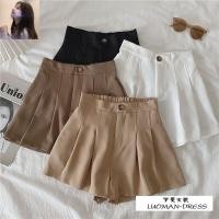 ราคา กางเกงขาสั้นลําลอง เอวสูง ทรงเอ แต่งจับจีบ ขนาดเล็ก แฟชั่นฤดูร้อน สําหรับสตรีอวบ 2023 (19581204648)