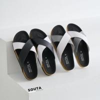 ราคา Souta รองเท้าแตะแบบสวม สีทูโทน ลด1ไซส์ (28757120608)