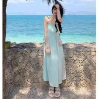 ราคา ชุดไปคอน ชุดไปทะเล เกาะวันหยุดสวมใส่กระโปรงชายหาดผู้หญิงฤดูร้อนริมทะเลสวยรักแรกหวานลื่นชุดอารมณ์ความรู้สึกหรูหรา (26655281851)