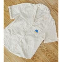 ราคา เสื้อเชิ้ตแขนสั้น คอปก สีเหลืองอ่อน (29456709859)