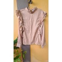 ราคา เสื้อแฟชั่นแขนยาวสำหรับผู้หญิง คอกลม มีกระดุมหลัง (25180963553)