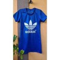 ราคา เสื้อยืดตัวยาว adidas สีน้ำเงิน (24609724622)