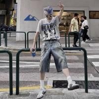 ราคา ERDMelancholy Rich Second Generation Madonna Portrait Printing American Summer Loose Couple Casual Fashion Brand Short SleeveTT shirt (25984772418)