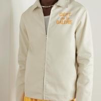 ราคา Gallery Dept Basic Letter Print Coach Jacket Retro High Street Casual Zip Coat Men and Women (24259630934)