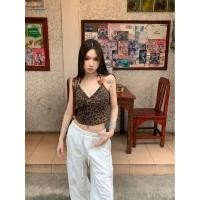 ราคา เสื้อสายเดี่ยวลายเสือดาวแฟชั่นพิมพ์ลายเสือดาวเซ็กซี่ฤดูร้อน (27005371961)