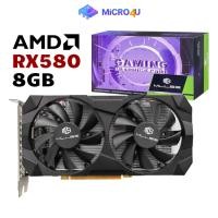 ราคา การ์ดจอ AMD RX580 8GB GDDR5 ของใหม่ 2084SP GPU PCIe 3 0 x16 มีกล่อง การ์ดจอเล่นเกม เอเอ็มดี RX 580 (26408068296)