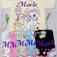 ราคา FLOWER F053 เสื้อยืดโอเวอร์ไซส์ แมวมาลีโบว์ สกรีนหน้า หลัง (20882417720)