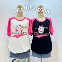 ราคา It s my day IMD024 เสื้อยืดโอเวอร์ไซส์ แมวมาลี สโลบแขน (25555658459)