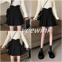 ราคา Veewink พร้อมส่งจากไทย กระโปรงพลีทสั้น ผ้าดีผ้าCustom เอวสูง กระโปรงพลีทสั้น (27751748304)