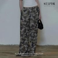 ราคา SCULPTOR กางเกง Camo Linen Cargo Jogger Pants (27751840022)