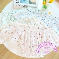 ราคา mayylody เสื้อเปิดไหล่ ลายดอกเล็กๆๆ สม็อคจั้มน่ารัก งานสวยปังมาก ครอปท็อป ปาดไหล่ เสื้อปาดไหล่ ชุดไปทะเล (23114584234)