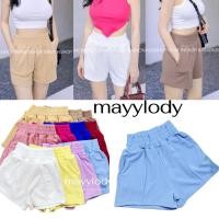 ราคา mayylody กางเกงขาสั้น เอวสูง ตีเกร็ดหน้า มีกระเป๋า2ข้าง ใส่สบายชิลๆๆ กางเกงวูลเวฟ กางเกงสั้น กางเกงผ้าวูลเวฟ (18080606222)