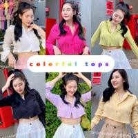 ราคา mayylody Pizza Tops เสื้อครอปเชิ้ต คอปก ผ้าอัดยับ เอวลอยนิดๆ เซ็กซี่เบาๆๆๆ เสื้อเชิ้ต เสื้อครอป ครอป เชิ้ตสั้น (18663638307)