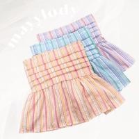 ราคา mayylody เสื้อเกาะอก สีหวานพาสเทล ลายริ้วสุดฮิต สไตล์เกาหลี น่ารัก so cute เสื้อเกาะอก (27101592027)