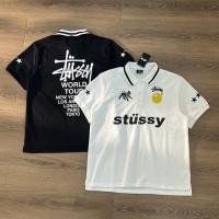ราคา Stussy Polo Shirt Short Sleeved T Shirt Year of The Dragon Limited Black 8 เย็บปักถักร้อย Classic Logo Print (28806139895)