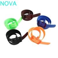 ราคา Nova เข็มขัดป้องกันโรคภูมิแพ้หลายสี Cummerbund Ceinture เข็มขัดหนังยางซิลิโคนหัวเข็มขัดเรียบเข็มขัดซิลิโคน (26907962553)
