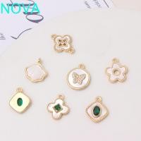 ราคา โนวา 4ชิ้นโคลเวอร์สี่ใบต่างหูจี้ เปลือกหอยดอกไม้สีทองอุปกรณ์เครื่องประดับโลหะ ผีเสื้อย้อนยุค13 18มิลลิเมตรกลวงออกแฮนด์เมดต่างหูวัสดุเครื่องประดับทําด้วย (24284741286)