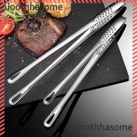 ราคา Uothhasome สแตนเลสครัวเครื่องมือทําอาหารบาร์บีคิว Clamp แหนบสเต็ก BBQ Tweezer แหนบบาร์บีคิว (29203570357)