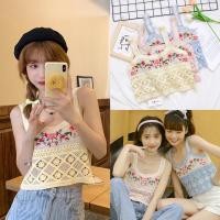 ราคา มาเพิ่มฮับ เสื้อสั้นไหมพรมงานปักช่วงอก เสื้อครอป เสื้อไหมพรม มี 3 สีเลยค่ะ (18355049815)