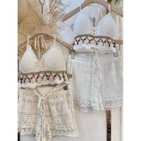 ราคา จัดโปรค่ะ เสื้อถักผูกคอถักไหมพรม กางเกงถัก มีเสื้อแยกขายค่ะ มีบริการเก็บเงินปลายทาง (15580457105)