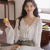 ราคา เสื้อคลุมรุ่นใหม่ เสื้อคลุมถักลูกไม้ เสื้อคลุมฉลุผ้านิ่มใส่สบายค่ะ (25832841410)