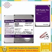 ราคา Hgst WD สีม่วง Pro 18TB 22TB WD181EJRP WD221PURP 7200 RPM 512MB แคช SATA 6 0 กิกะไบต์ วินาที 3 5 ฮาร์ดไดรฟ์ภายในไดรฟ์เปลือย (26155418494)